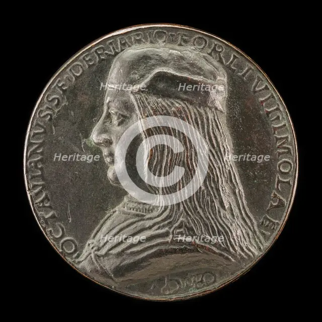 Ottaviano Sforza Riario, b. 1479, Count of Forli and Imola [obverse], c. 1498. Creator: Unknown.
