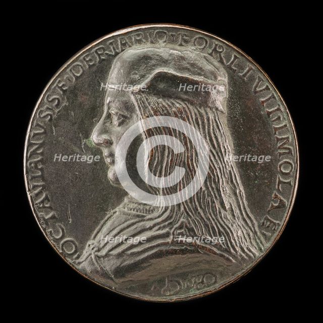 Ottaviano Sforza Riario, b. 1479, Count of Forli and Imola [obverse], c. 1498. Creator: Unknown.