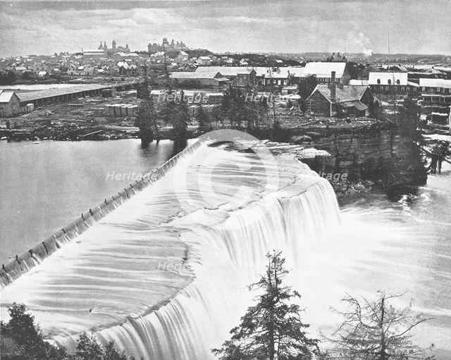 Ottawa, Canada, from Rideau Falls, c1900.  Creator: Unknown.