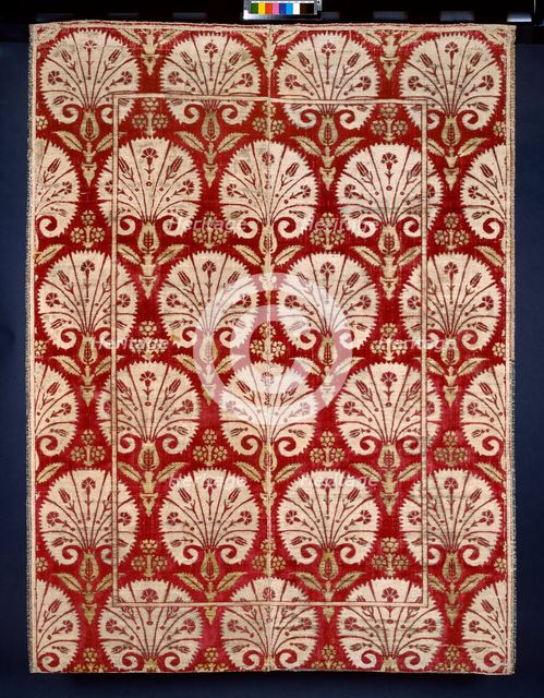 Ottoman velvet with carnations, c1600. Artist: Unknown.
