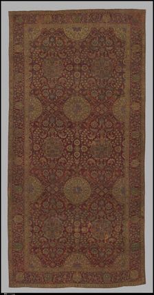 Ottoman Court Carpet, Egypt, late 16th-17th century. Creator: Unknown