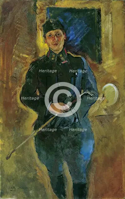 Otto von Aichelburg-Zossenegg as a cavalry lieutenant, 1916. Creator: Anton Kolig.
