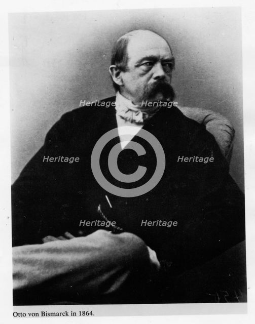Otto von Bismarck (1815-1898), First Chancellor of the German Empire.  Creator: Unknown.