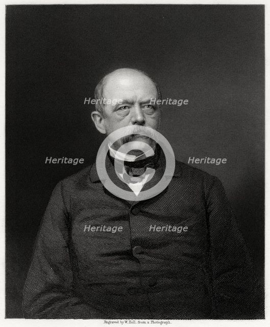 Otto von Bismarck, German statesman, 19th century. Artist: W Holl
