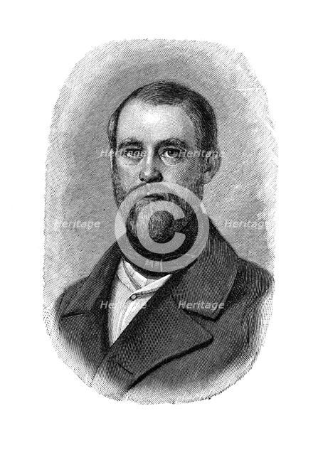 Otto von Bismarck German statesman, when Conservative Deputy and Inspector of Dykes, 1850. Artist: Unknown