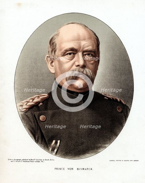 Otto von Bismarck, German statesman, c1880. Artist: Unknown