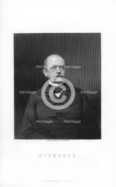 Otto von Bismarck, Duke of Lauenburg, German statesman, 1893.Artist: W Holl