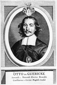 Otto von Guericke, German inventor, engineer and physicist, 1672