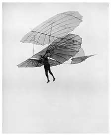 Otto Lilienthal makes one of his last flights, 1896 (1956)