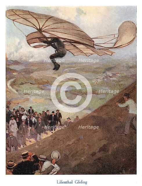 Otto Lilienthal, German aeronaut, early 20th century. Artist: Unknown