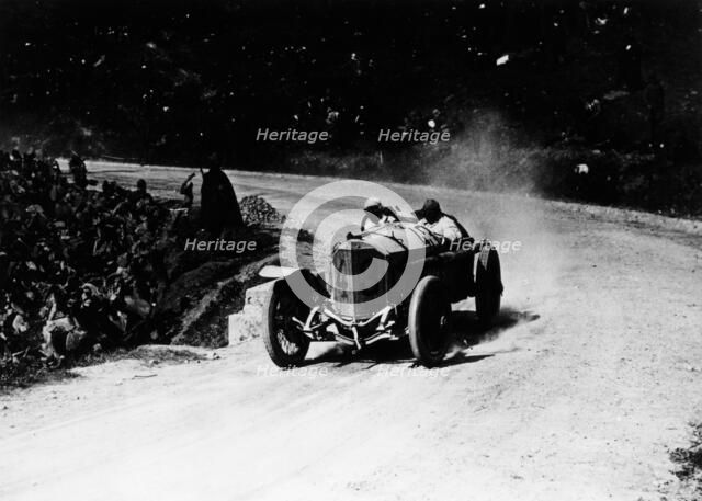 Otto Salzer in a Mercedes GP/14, in the Targa Florio, Sicily, 1922. Artist: Unknown