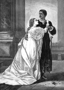 "Othello and Desdemona," by W. S. Herrick, 1874. Creator: William Biscombe Gardner