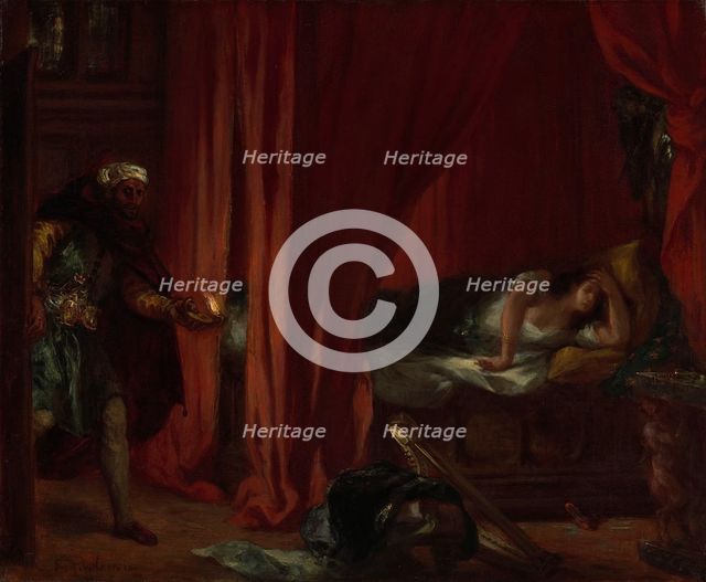 Othello and Desdemona, c1848. Creator: Delacroix, Eugène (1798-1863).
