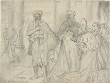 Othello's Speech to the Senators of Venice, c. 1844. Creator: Theodore Chasseriau