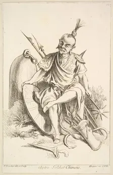 Other Chinese Soldier, 1738-45. Creator: Francois Boucher