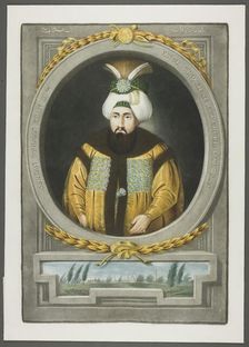 Othman Kahn III, from Portraits of the Emperors of Turkey, 1815. Creator: John Young