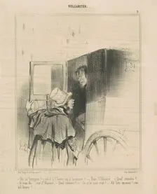 Ou ça bourgeois? C'est-il a l'heure ou ..., 19th century. Creator: Honore Daumier