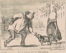 Où l'on reconnait bien un ancien pharmacien, 19th century. Creator: Honore Daumier
