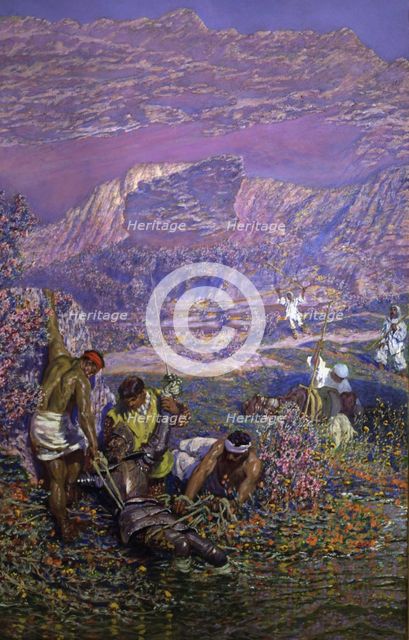Out of the water' (part 2, chapter 29), episode of Don Quixote, character of Miguel de Cervantes …