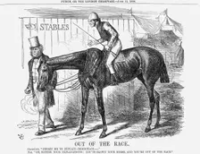 Out of The Race 1864. Creator: John Tenniel