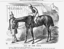 Out of The Race 1864. Creator: John Tenniel