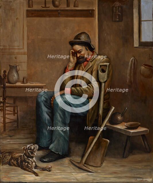 Out of Work, mid 19th-early 20th century.. Creator: Ellen M. Ingraham.
