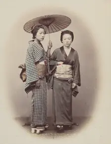 Out for a Walk, 1868. Creator: Felice Beato