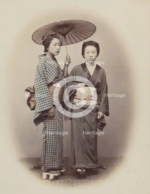 Out for a Walk, 1868. Creator: Felice Beato.
