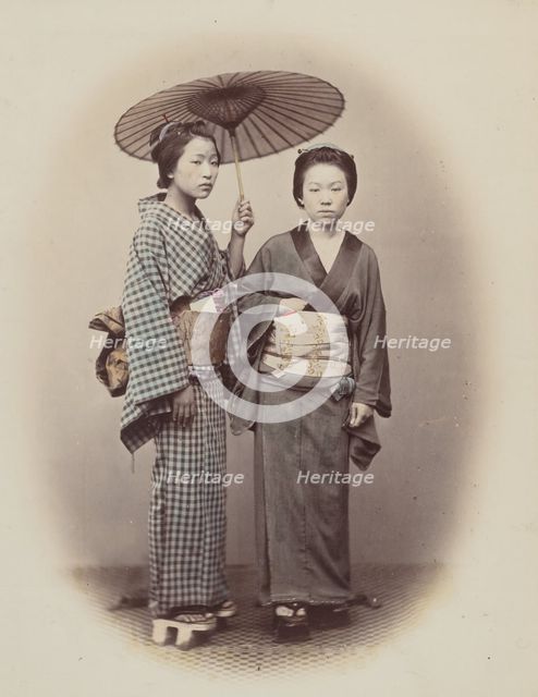 Out for a Walk, 1868. Creator: Felice Beato.