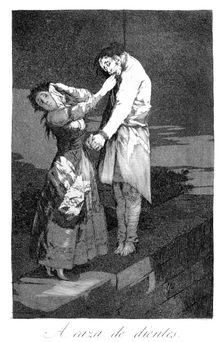 Out hunting for teeth 1799. Artist: Francisco Goya