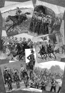 Out with the Berkshire Yeomanry, 1881. Creator: Unknown