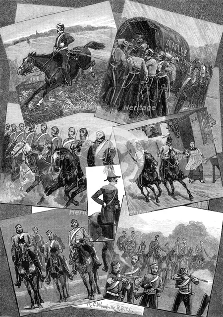 Out with the Berkshire Yeomanry, 1881. Creator: Unknown.