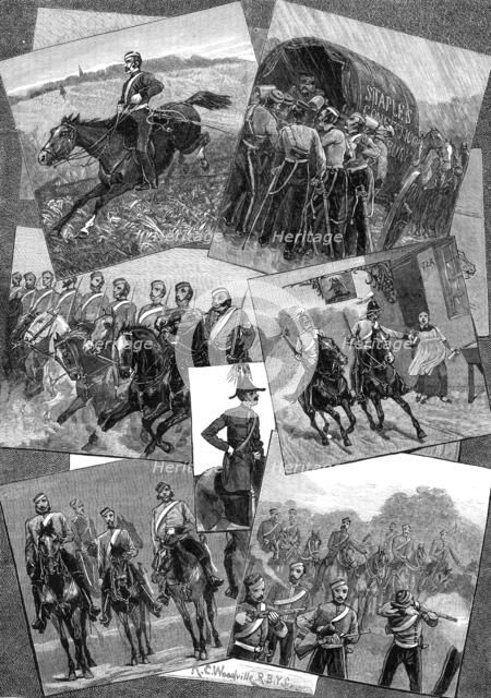 Out with the Berkshire Yeomanry, 1881. Creator: Unknown.