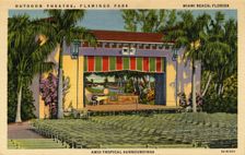 Outdoor Theatre, Flamingo Park, Miami Beach, Florida, USA, 1936
