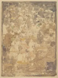 Outdoor Cafe Scene, 1900/1905. Creator: Maurice Brazil Prendergast