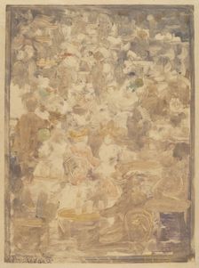 Outdoor Cafe Scene, 1900/1905. Creator: Maurice Brazil Prendergast