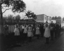 Outdoor calisthenics, 1st Division, (1899?). Creator: Frances Benjamin Johnston