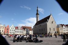 Outdoor concert in Town Hall Square, Tallin, Estonia, 2011. Creator: Sheldon Marshall
