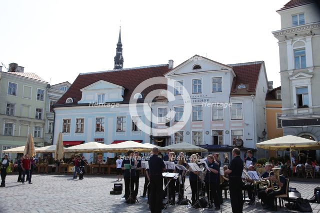 Outdoor concert in Town Hall Square, Tallin, Estonia, 2011. Creator: Sheldon Marshall.