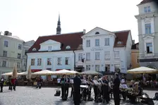 Outdoor concert in Town Hall Square, Tallin, Estonia, 2011. Creator: Sheldon Marshall