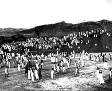 Outdoor gathering, Korea, 1900