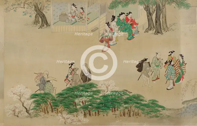 Outdoor pastimes, Edo period, 1615-1868. Creator: Unknown.