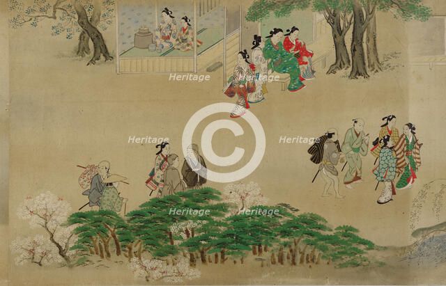 Outdoor pastimes, Edo period, 1615-1868. Creator: Unknown.