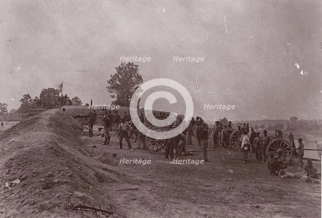 Outer Confederate Line, Petersburg, Captured June 15, 1864, 1864. Creator: Tim O'Sullivan.