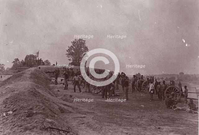 Outer Confederate Line, Petersburg, Captured June 15, 1864, 1864. Creator: Tim O'Sullivan.