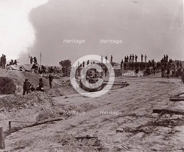 Outer Confederate Line, Petersburg, Captured June 15, 1864, 1864. Creator: Tim O'Sullivan.