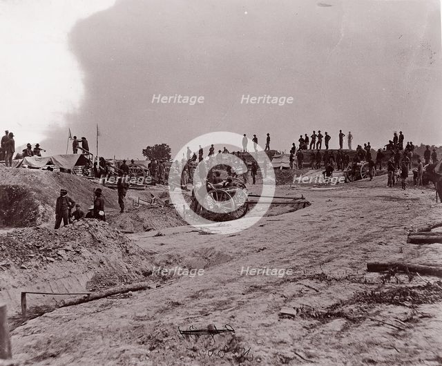 Outer Confederate Line, Petersburg, Captured June 15, 1864, 1864. Creator: Tim O'Sullivan.