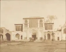 Outer Entrance to the King's Palace, Teheran, 1858. Creator: Luigi Pesce