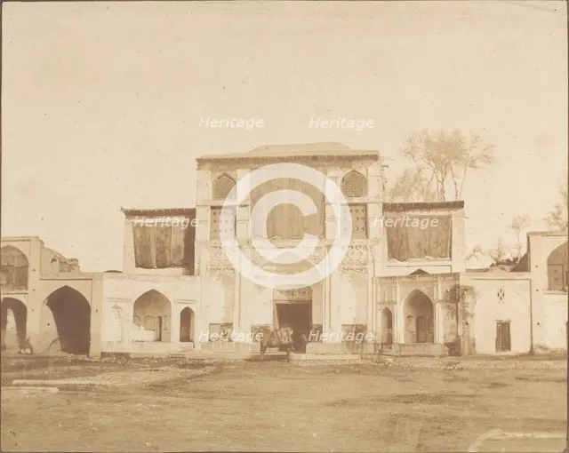 Outer Entrance to the King's Palace, Teheran, 1858. Creator: Luigi Pesce.