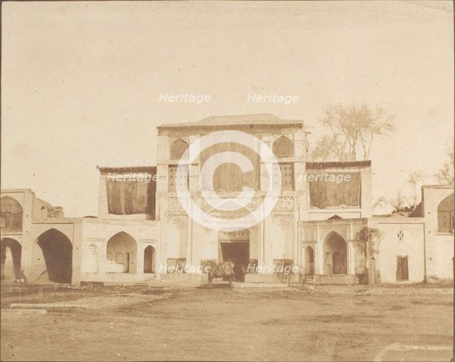 Outer Entrance to the King's Palace, Teheran, 1858. Creator: Luigi Pesce.